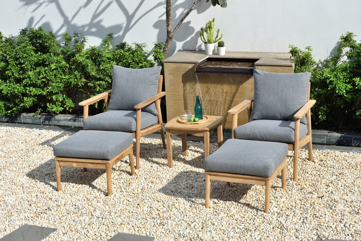 Eve FSC Teak Outdoor Conversation Set with Cushions