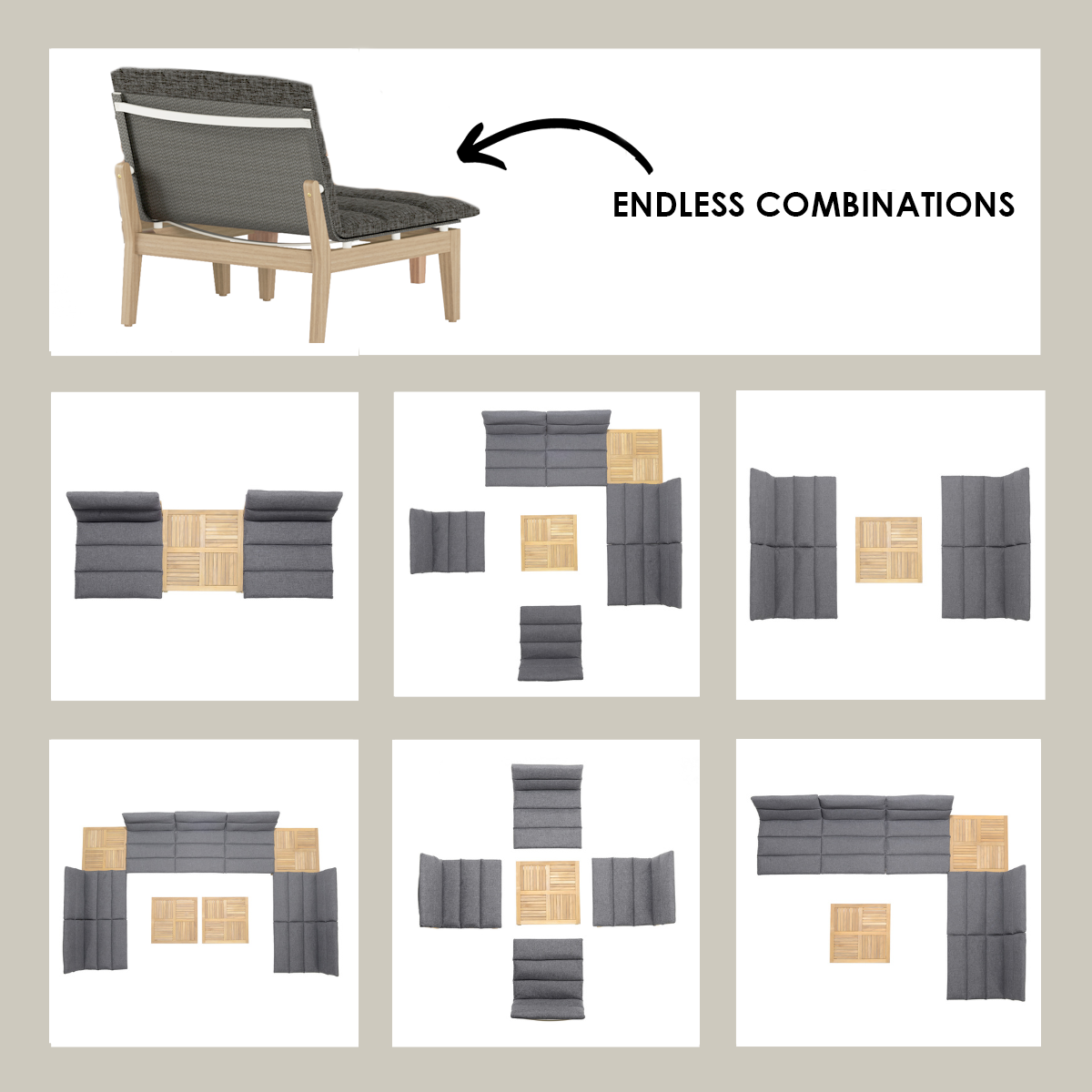 Arno 6pc Corner Set Dark