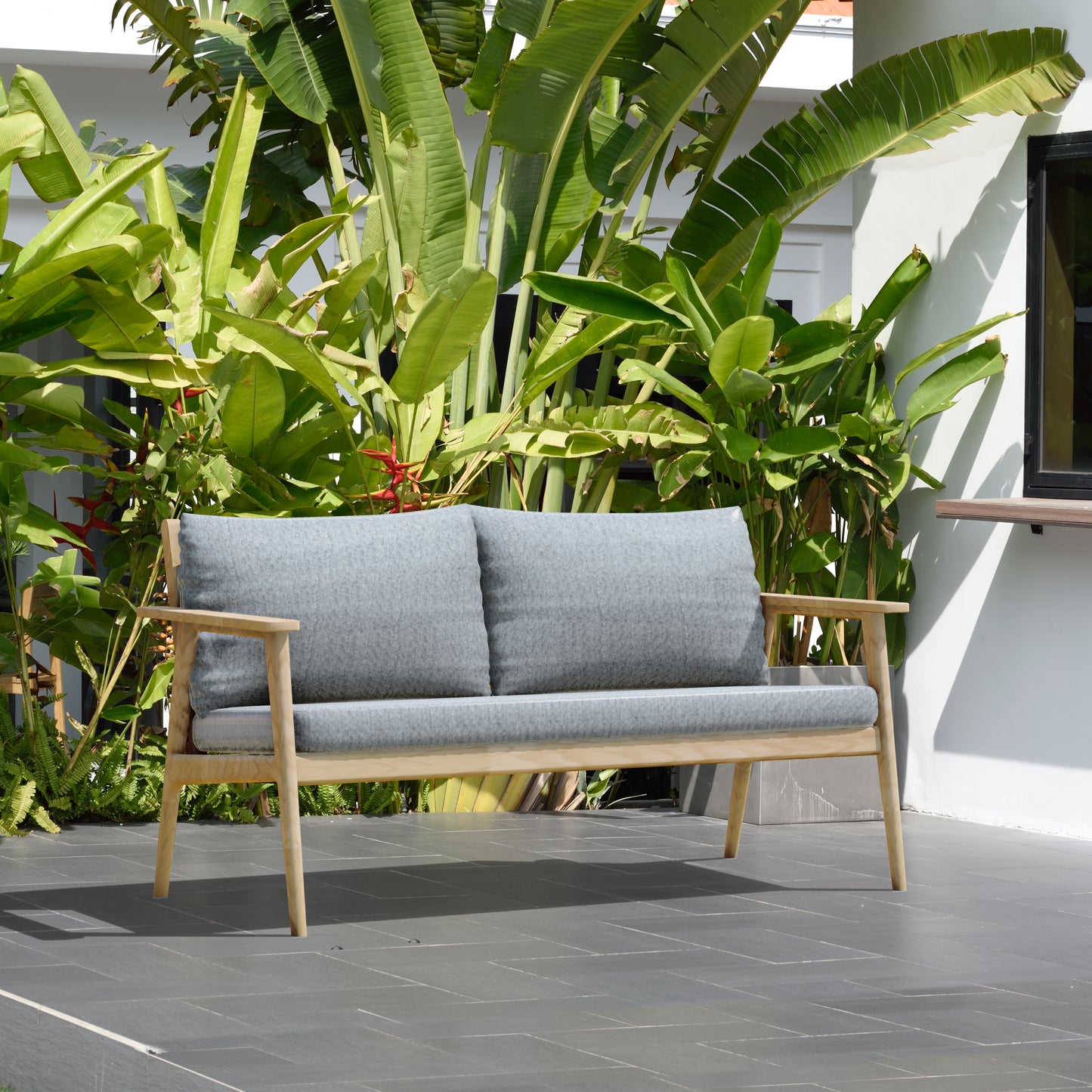 Eve FSC Teak Outdoor Conversation Set with Cushions