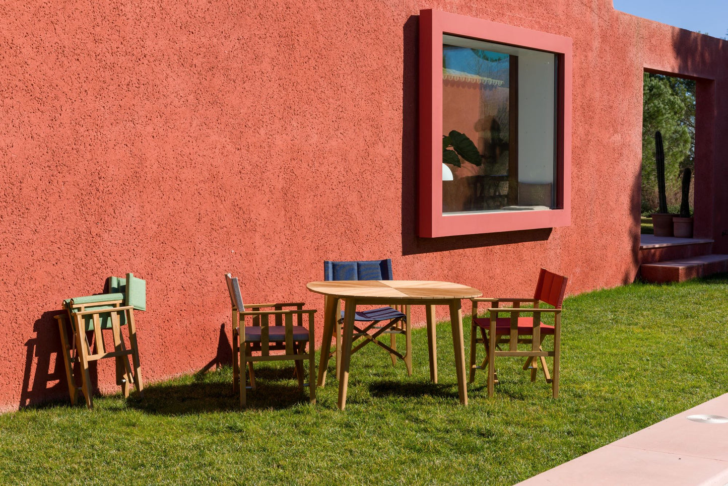 Zircon Teak Director Chair – Vintage Khaki - 1 Piece