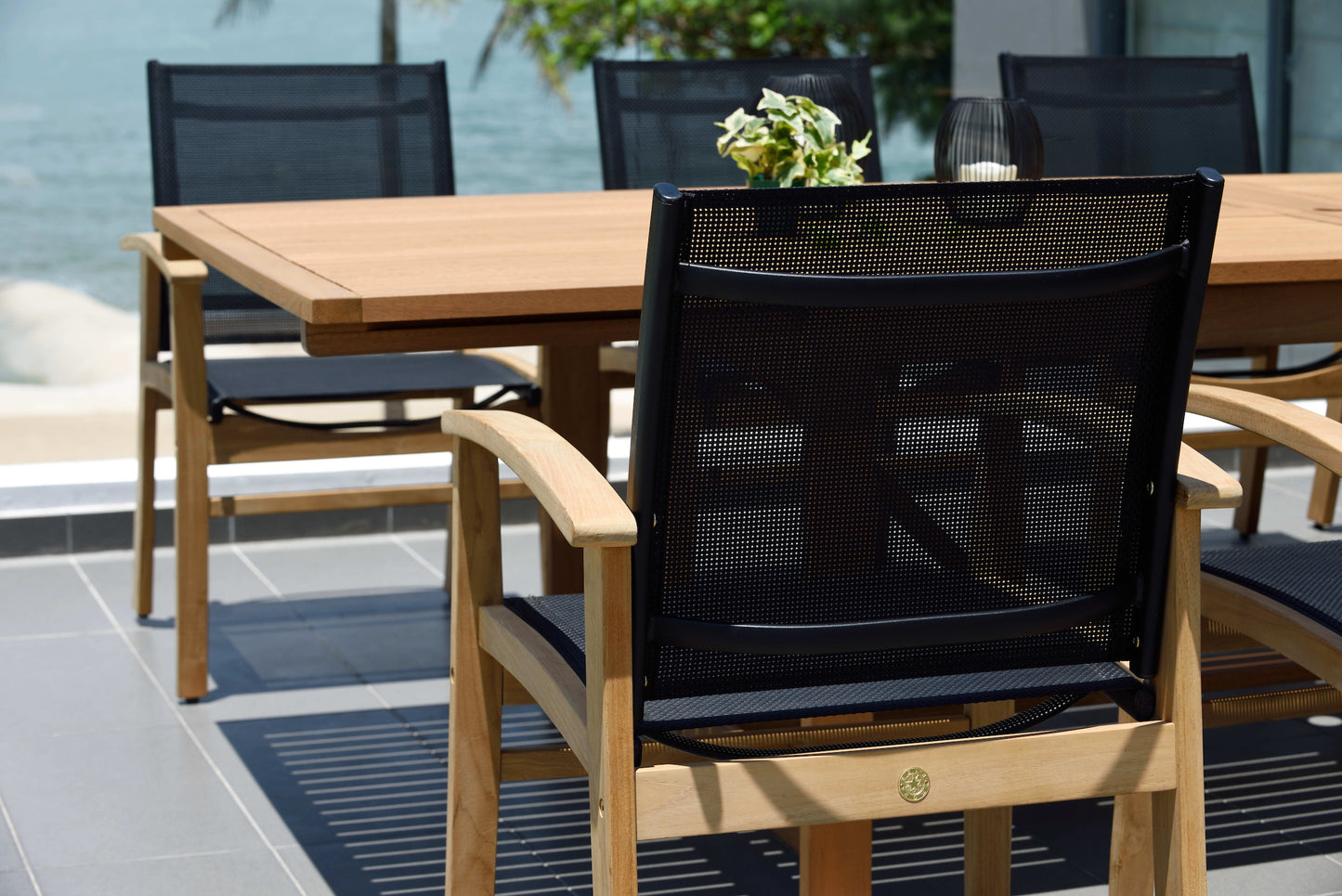 Leyland Lot Table and Fortuna Arm Chairs Dining set