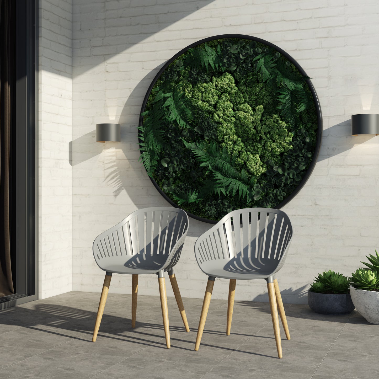 Leyland Table and Nassau Grey Armchairs Dining Set