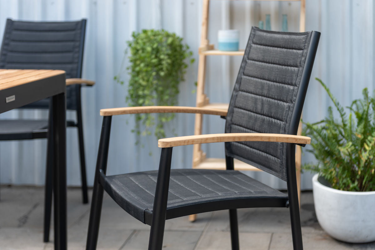 Portals Dark Lite 2pc Stacking Armchair