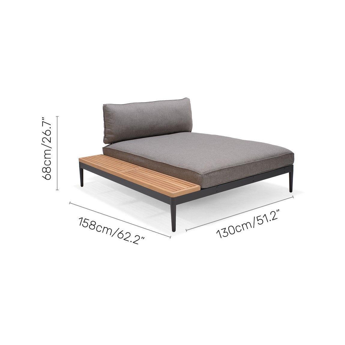 Topaz 3pc Seating Bed Set