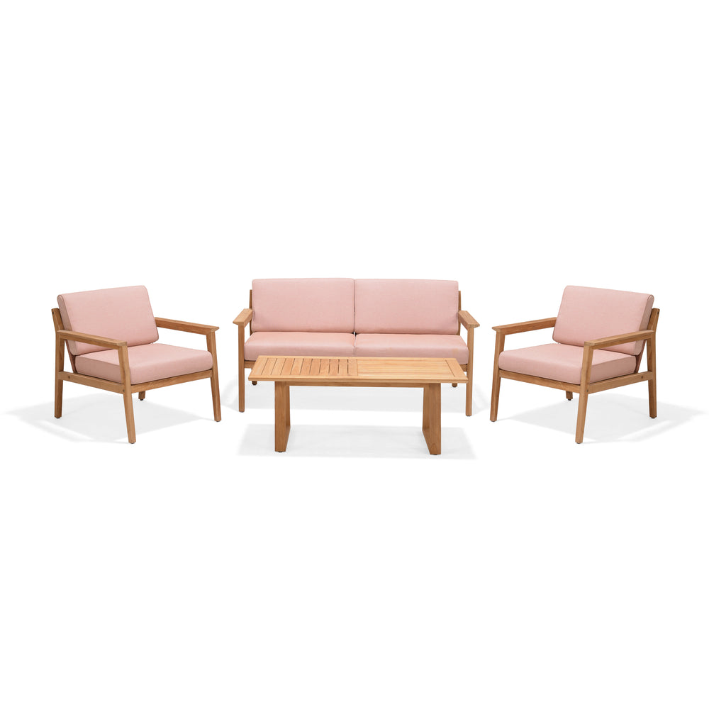 
                      
                        Agate Teak and Rope 4pc Seating Set
                      
                    