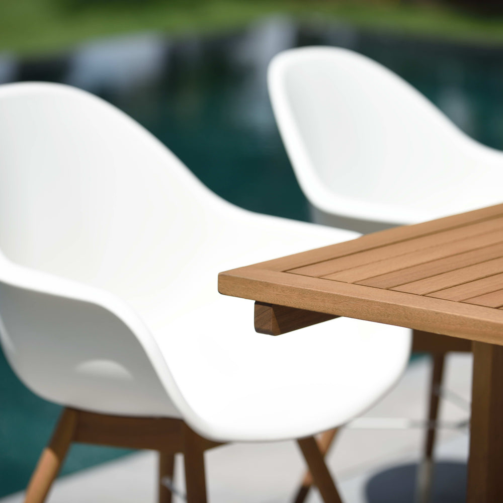 
                      
                        Chamonix Resin and FSC Wood Arm Chairs - 2pc
                      
                    