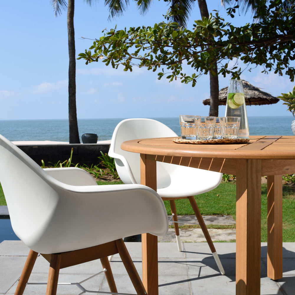 
                      
                        Chamonix Resin and FSC Wood Arm Chairs - 2pc
                      
                    