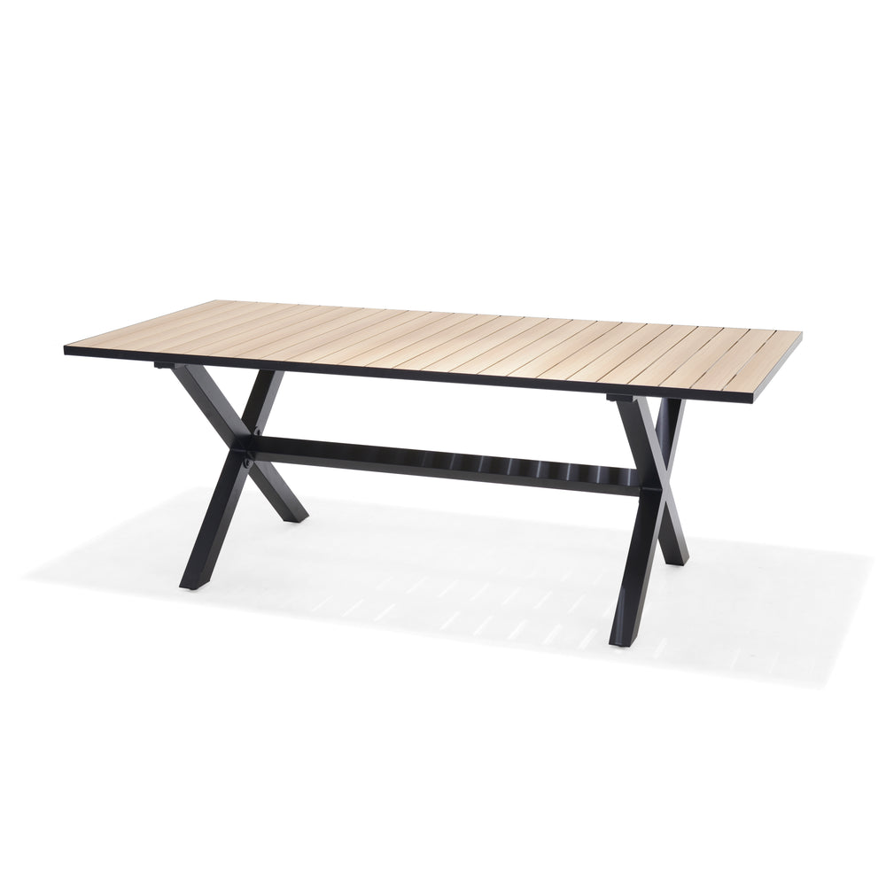 
                      
                        Panama Dark Rectangular Table and 8 Nassau Black Aluminum
                      
                    