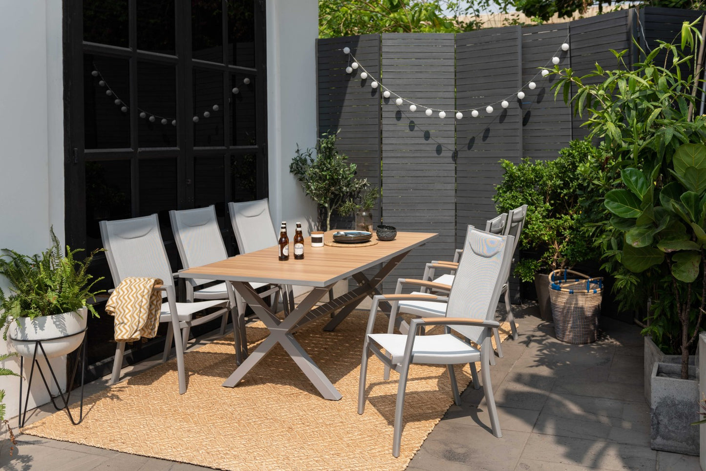 Panama Light Stacking Armchair - 2pc