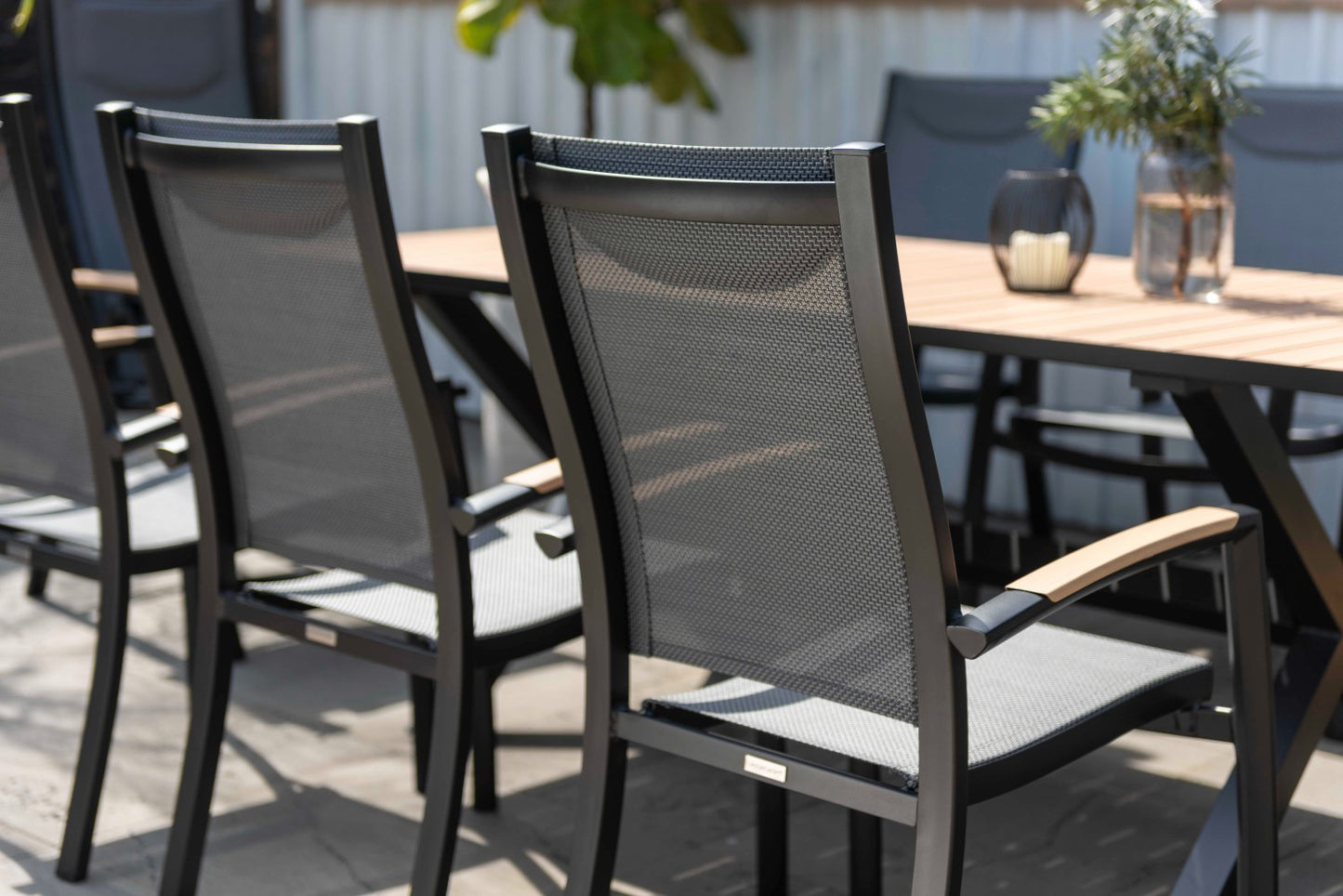 Panama Dark Stacking Armchair - 2pc