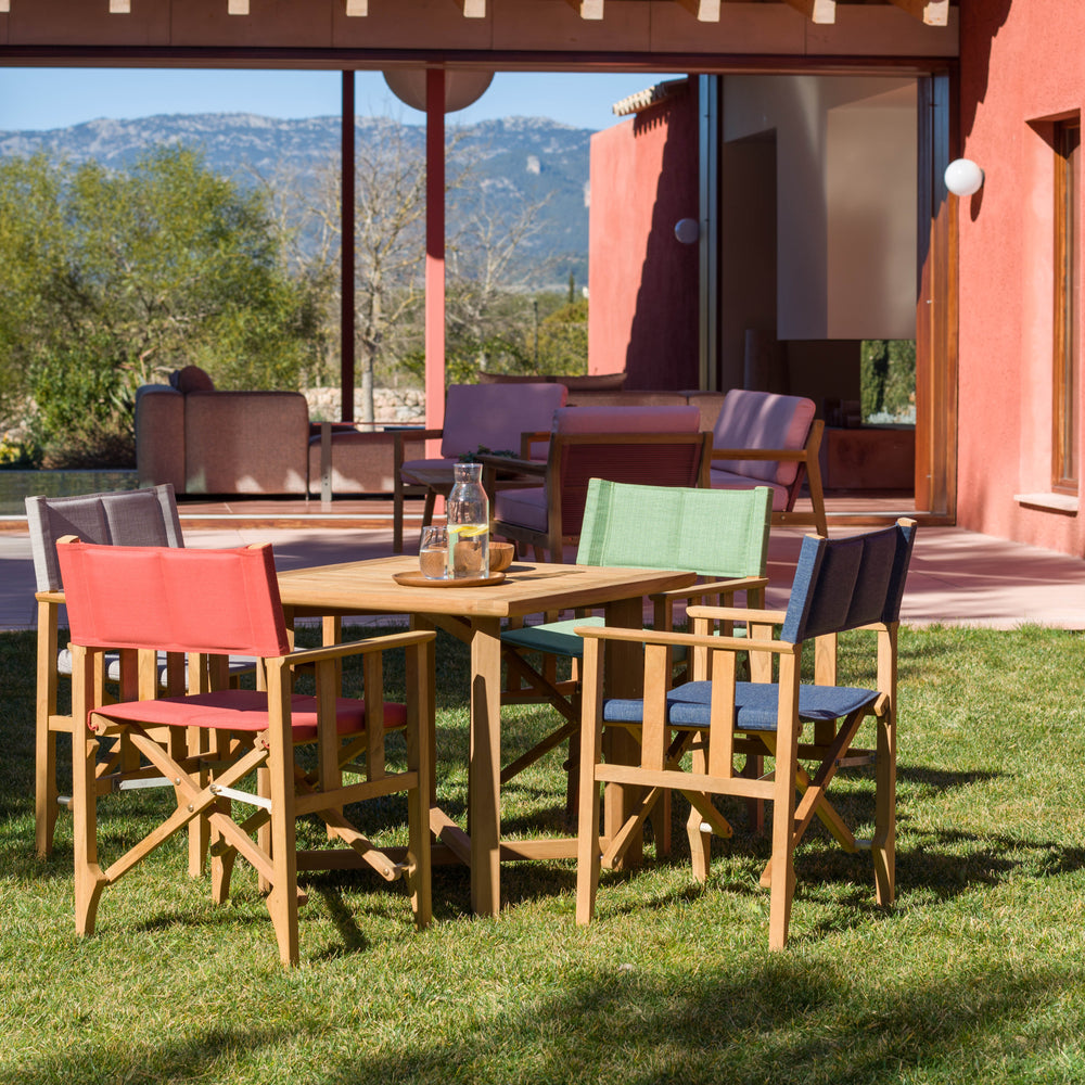 
                      
                        Zircon Teak Director Chair ‚Äì Blue Horizon - 1 Piece
                      
                    
