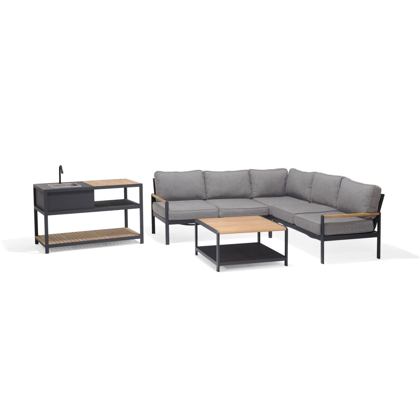 Amber Deluxe Kitchen Corner Set - 4pc