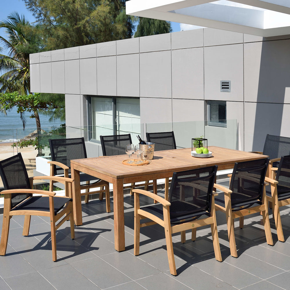 
                      
                        Rinjani Rectangular Teak Table and Fortuna Armchair Dining Set
                      
                    