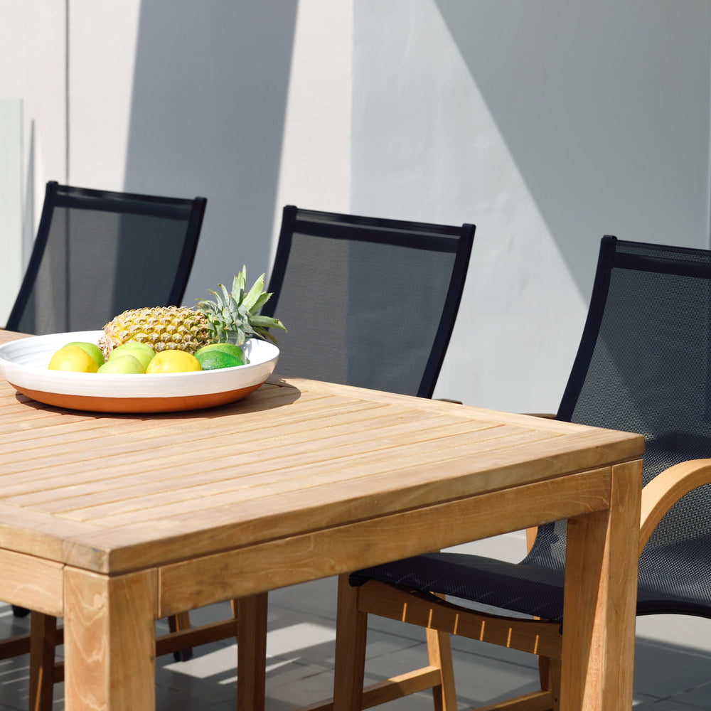 
                      
                        Rinjani Rectangular Table and 6 Manhattan Black Armchair
                      
                    