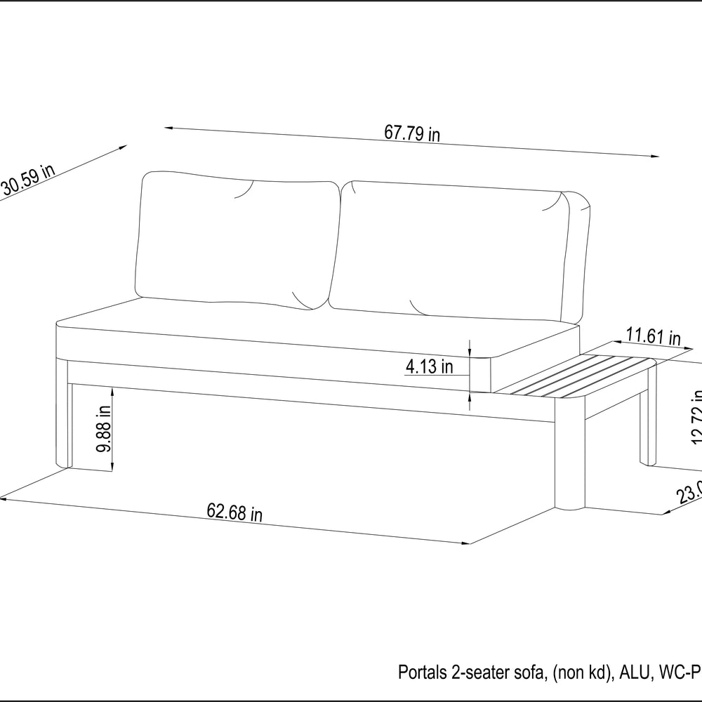 
                      
                        Portals Light 2-Seat Sofa
                      
                    