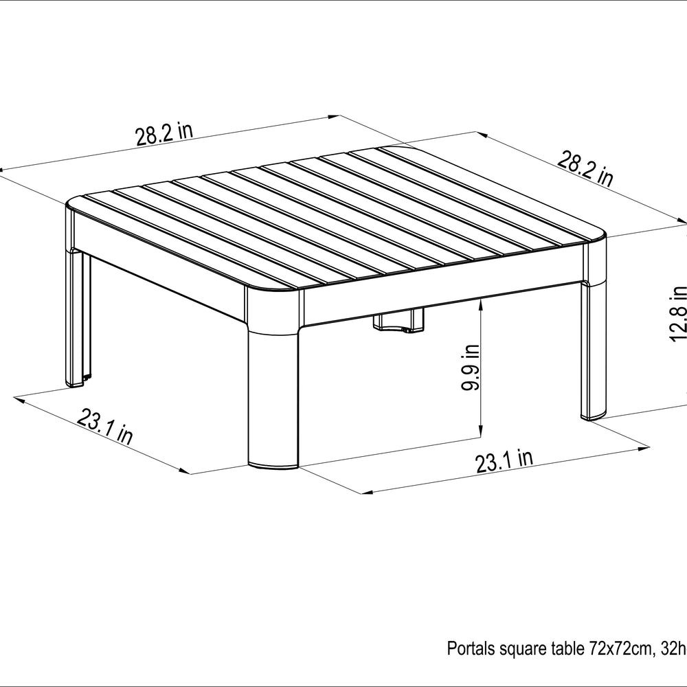 
                      
                        Portals Light Square Coffee Table
                      
                    