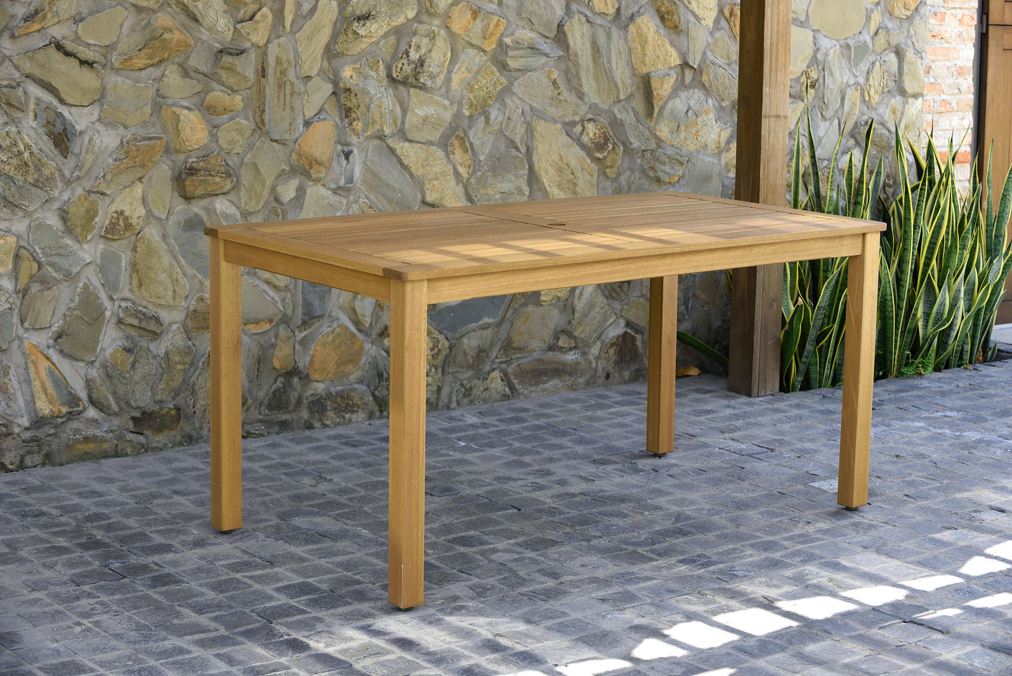 Orlando Wood Table and Manhattan Black Dining Set