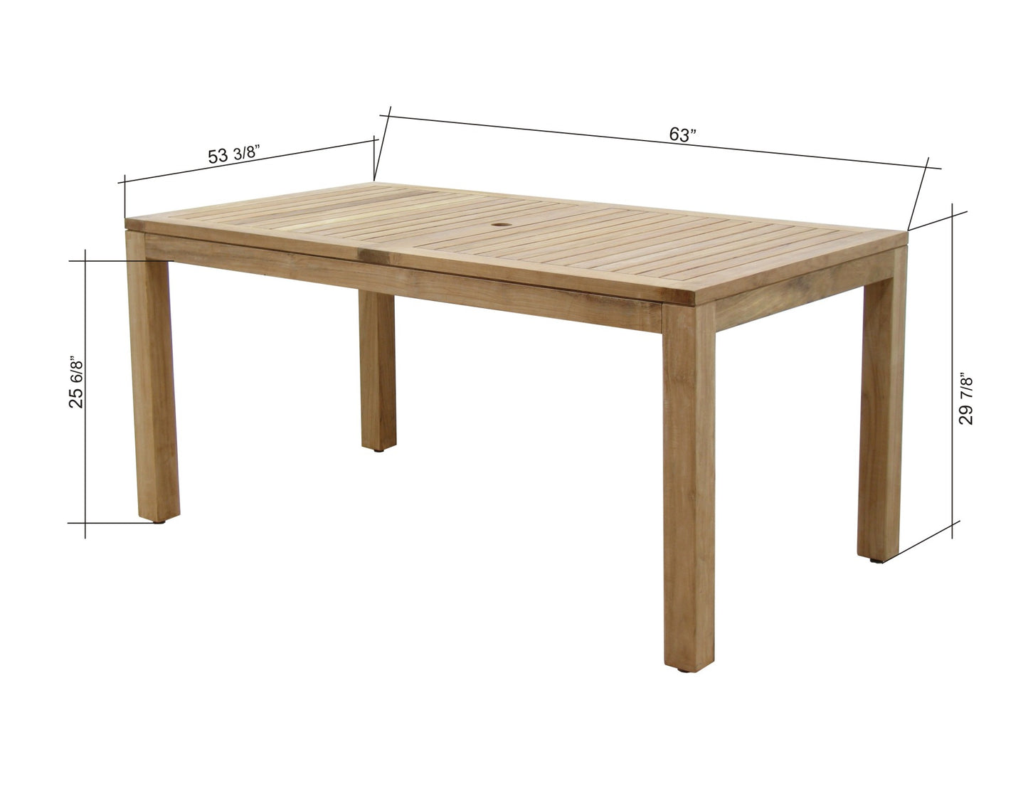 Rinjani Rectangular Teak Table