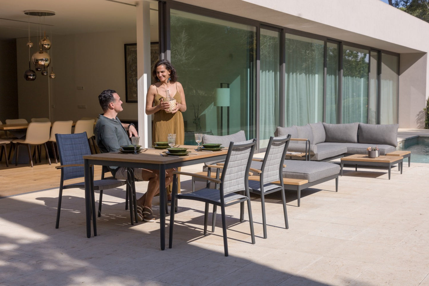 Topaz 4 Piece Small Rectangular Dining Set