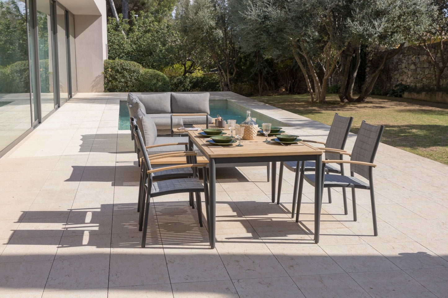 Topaz 4 Piece Small Rectangular Dining Set