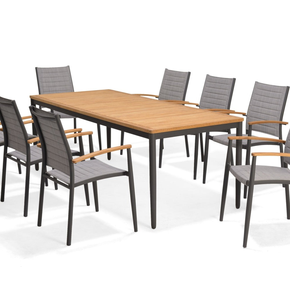 
                      
                        Topaz 9 Piece Teak Big Rectangular Dining Set
                      
                    